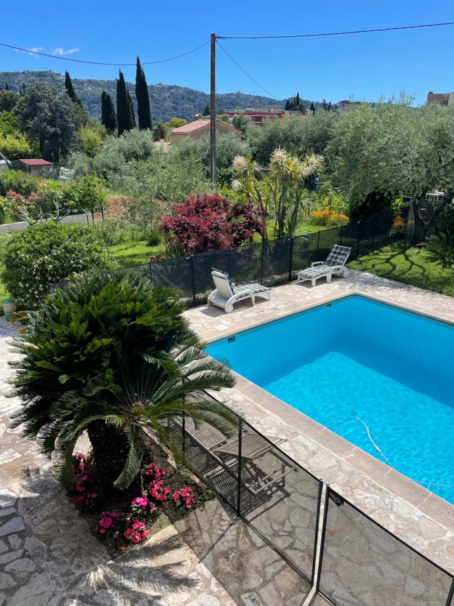 Bas De Villa Avec Acces Piscine Pres De Nice Cannes Monaco Carros Exterior foto